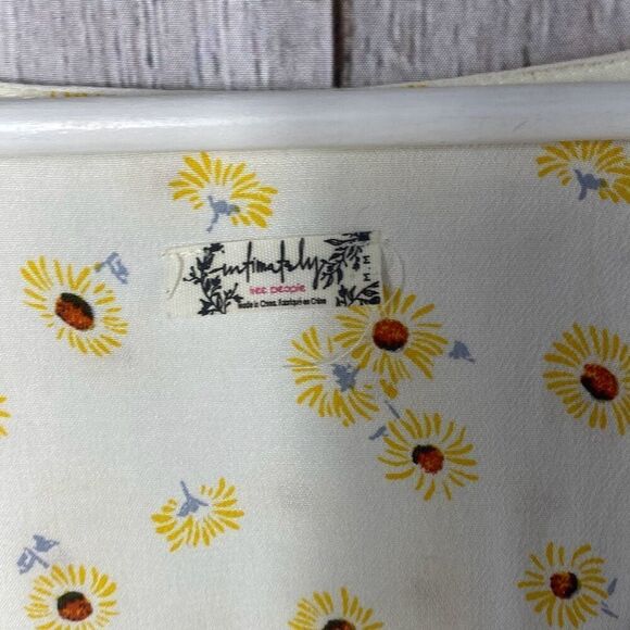 Free People Intimately Sunflower Pring Long Sleeve Bodysuit Size M 191 - Picture 5 of 13